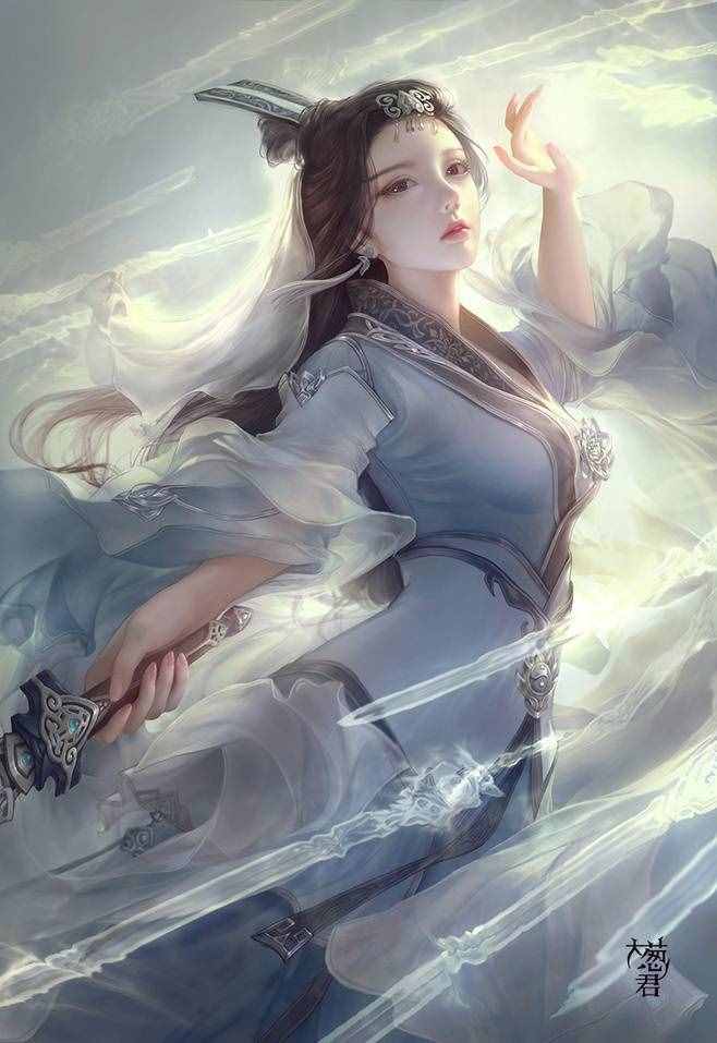 古风美图控的福音来了，大葱君笔下的二次元古风美女霸气十足