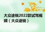大众途锐2022款试驾视频（大众途锐）