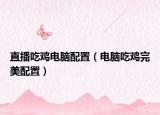 直播吃鸡电脑配置（电脑吃鸡完美配置）