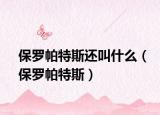 保罗帕特斯还叫什么（保罗帕特斯）