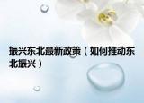 振兴东北最新政策（如何推动东北振兴）