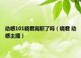动感101晓君离职了吗（晓君 动感主播）