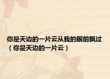 你是天边的一片云从我的眼前飘过（你是天边的一片云）