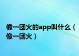 像一团火的app叫什么（像一团火）