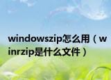 windowszip怎么用（winrzip是什么文件）