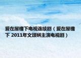 爱在屋檐下电视连续剧（爱在屋檐下 2011年文颂娴主演电视剧）