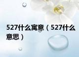 527什么寓意（527什么意思）