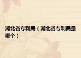 湖北省专利局（湖北省专利局是哪个）