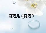 肖巧儿（肖巧）