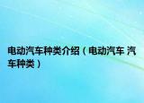 电动汽车种类介绍（电动汽车 汽车种类）