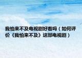 我怕来不及电视剧好看吗（如何评价《我怕来不及》这部电视剧）