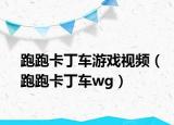 跑跑卡丁车游戏视频（跑跑卡丁车wg）