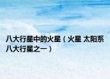 八大行星中的火星（火星 太阳系八大行星之一）