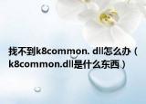 找不到k8common. dll怎么办（k8common.dll是什么东西）