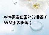 wm手表在国外的排名（WM手表贵吗）