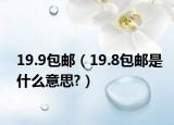 19.9包邮（19.8包邮是什么意思?）