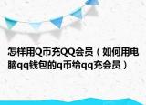 怎样用Q币充QQ会员（如何用电脑qq钱包的q币给qq充会员）