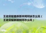 王者荣耀最新版本阿珂该怎么玩（王者荣耀新版阿珂怎么玩）