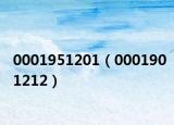 0001951201（0001901212）