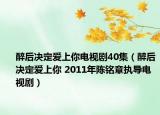 醉后决定爱上你电视剧40集（醉后决定爱上你 2011年陈铭章执导电视剧）