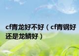 cf青龙好不好（cf青钢好还是龙鳞好）