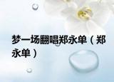 梦一场翻唱郑永单（郑永单）