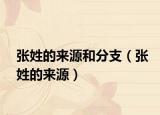 张姓的来源和分支（张姓的来源）