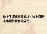 汶上生源地贷款地址（汶上县进丰小额贷款有限公司）