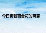 今日更新百合花的寓意