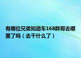 有哪位兄弟知道车168胖哥去哪里了吗（去干什么了）