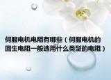 伺服电机电阻有哪些（伺服电机的回生电阻一般选用什么类型的电阻）