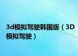 3d模拟驾驶韩国版（3D模拟驾驶）