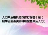 入门单反相机推荐排行榜前十名（初学者应该买哪种机型的单反入门）