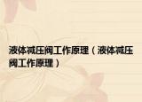 液体减压阀工作原理（液体减压阀工作原理）