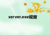 server.exe视窗