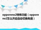 opporeno2特殊功能（opporeno2怎么开启自动切换免提）