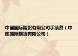 中国国际期货有限公司手续费（中国国际期货有限公司）