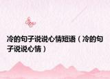 冷的句子说说心情短语（冷的句子说说心情）
