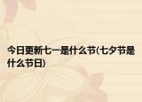 今日更新七一是什么节(七夕节是什么节日)