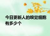 今日更新人的嗅觉细胞有多少个