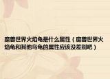 魔兽世界火焰龟是什么属性（魔兽世界火焰龟和其他乌龟的属性应该没差别吧）