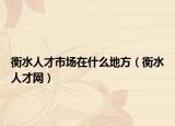 衡水人才市场在什么地方（衡水人才网）