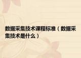 数据采集技术课程标准（数据采集技术是什么）