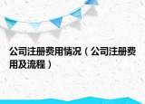 公司注册费用情况（公司注册费用及流程）