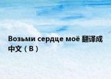 Возьми сердце моё 翻译成中文（В）