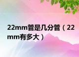 22mm管是几分管（22mm有多大）