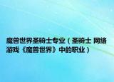 魔兽世界圣骑士专业（圣骑士 网络游戏《魔兽世界》中的职业）