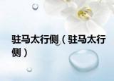 驻马太行侧（驻马太行侧）