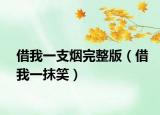 借我一支烟完整版（借我一抹笑）