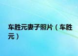 车胜元妻子照片（车胜元）